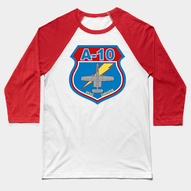 A10 Thunderbolt II Baseball T-Shirt by MBK